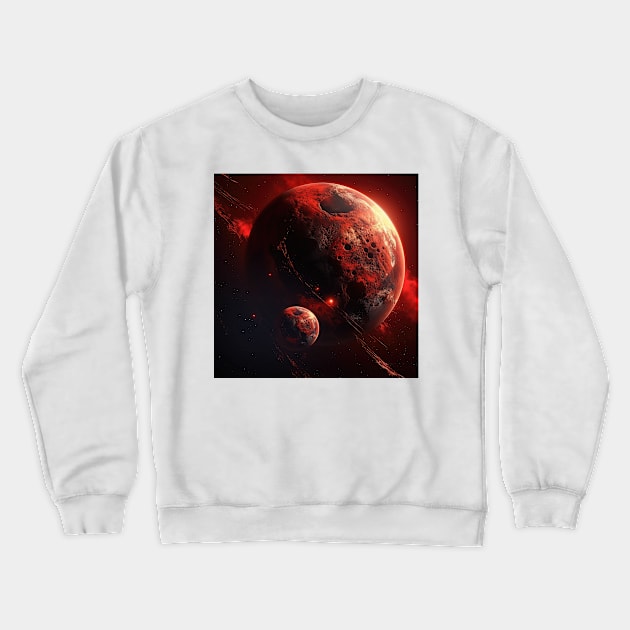 Red planet Crewneck Sweatshirt by ILK87